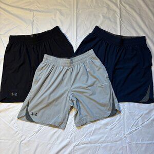 Under Armour Mens L Elevated Woven 2.0 Athletic Shorts 3-Pack